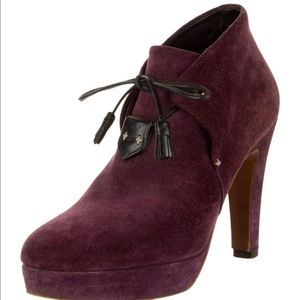 Rag & Bone Suede lace up leather tassel accent